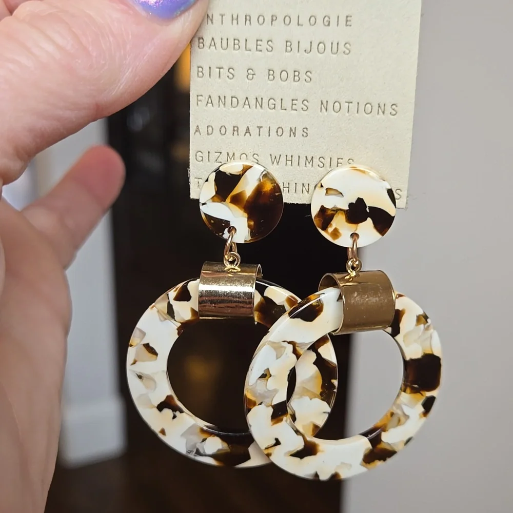 Anthropologie Circle Earrings
